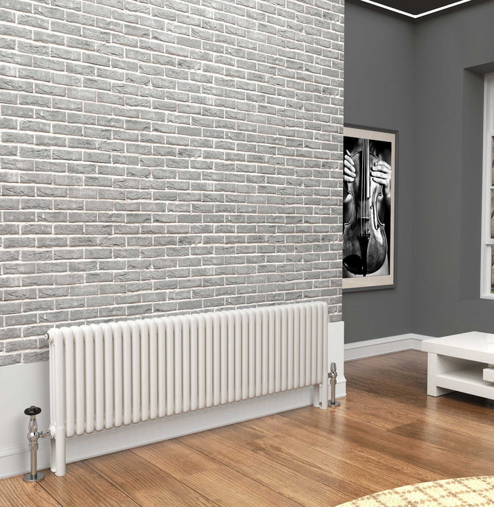 TradeRad Premium White Horizontal Column Radiators
