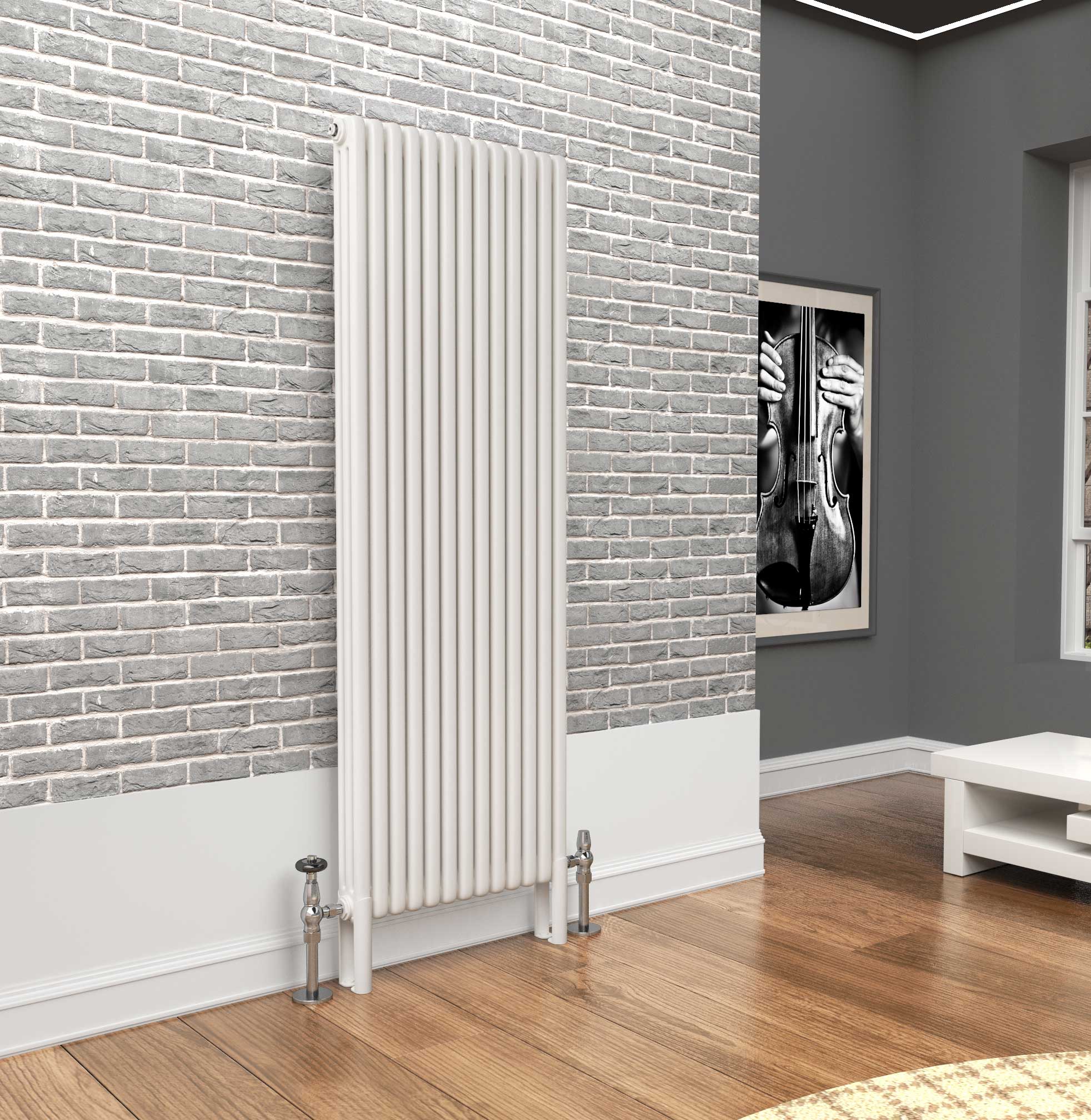 TradeRad Premium White Vertical 2/3 Column Radiators