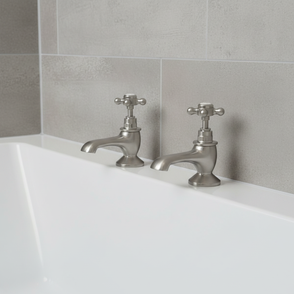 Traditional Taps on Bath - Close Up
