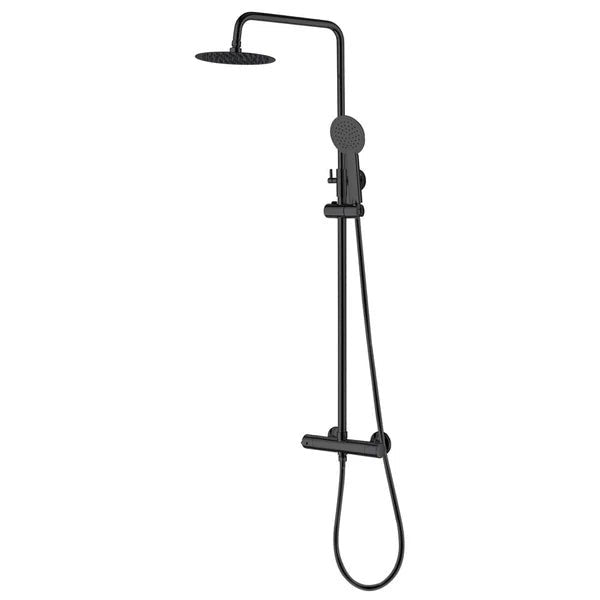 Trisen Verdura Black Rigid Riser Mixer Shower