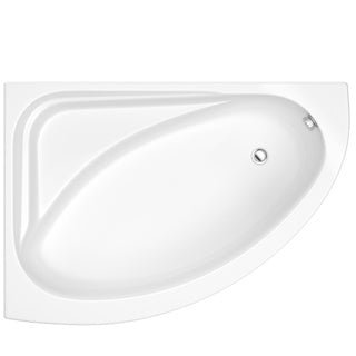 Trojan Orlando Corner Bath 1500 x 1020mm Left Hand - White - NTH