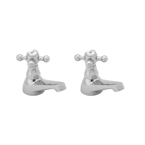Methven Deva Tudor Brass and Resin Basin Taps (Pair)