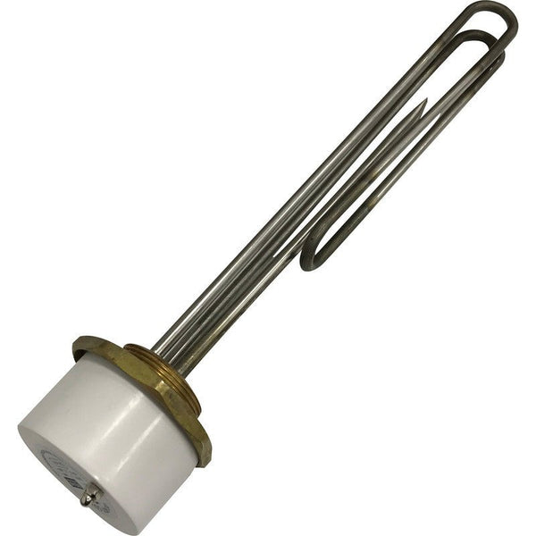 Upgrade Titanium Immersion Heater & Plug In Stat 14 inch - 1 1 3/4" Boss (Hard water area stainless steel cylinders Pack)