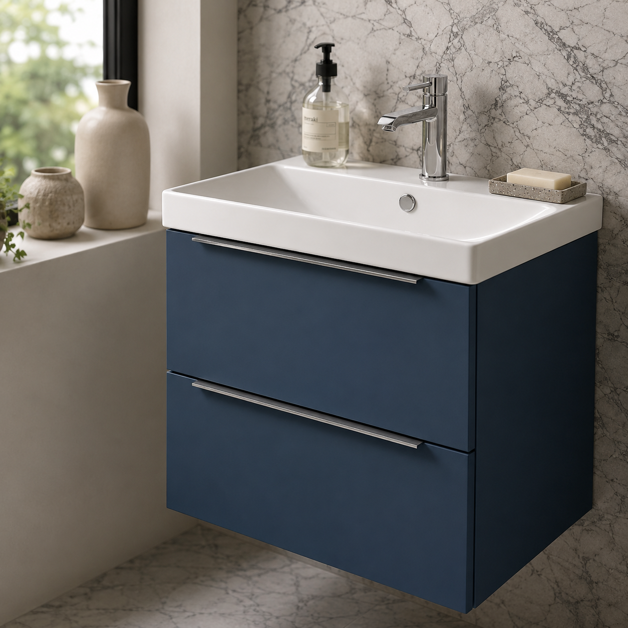 Tavistock - Cadence 500 Wall Mounted Unit - Matt Oxford Blue