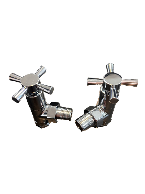Plumbers Choice Angled Valves Chrome