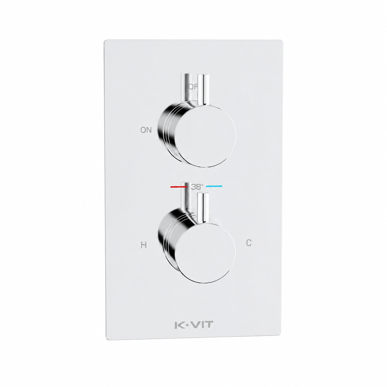 Kartell - Plan Thermostatic Concealed Mixer Shower With Fixed Overhead Drencher