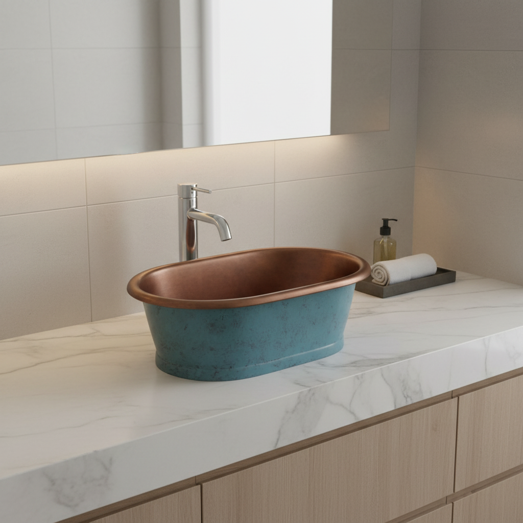 Verdigris Copper Basin Lifestyle 1:1