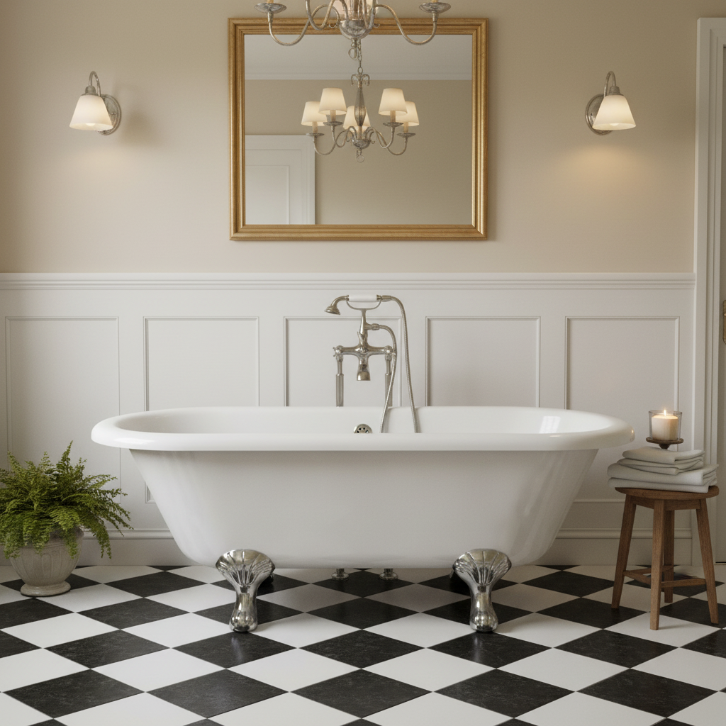 Victorian bathroom with freestanding tap