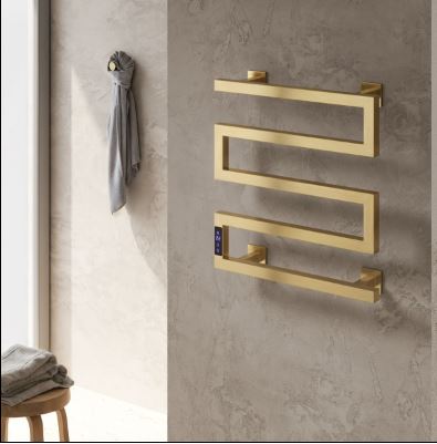 Vispa Stainless Steel Towel Rail Brushed Brass