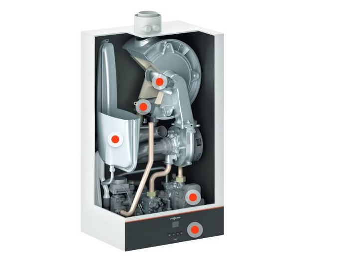 Vitodens 025 Gas condensing 28KW boiler with Flu