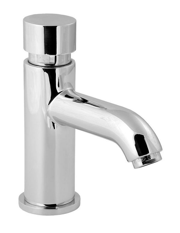 Methven Deva Vision Non Concussive Brass Self Closing Basin Tap, Chrome