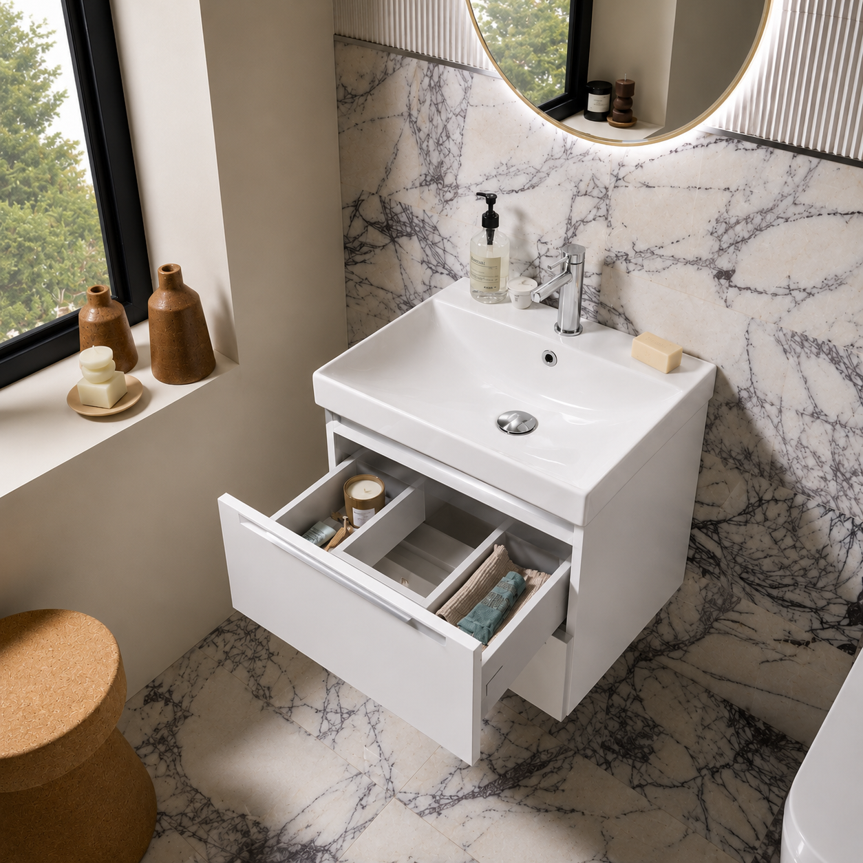 Tavistock - Cadence 500 Wall Mounted Unit - Gloss White