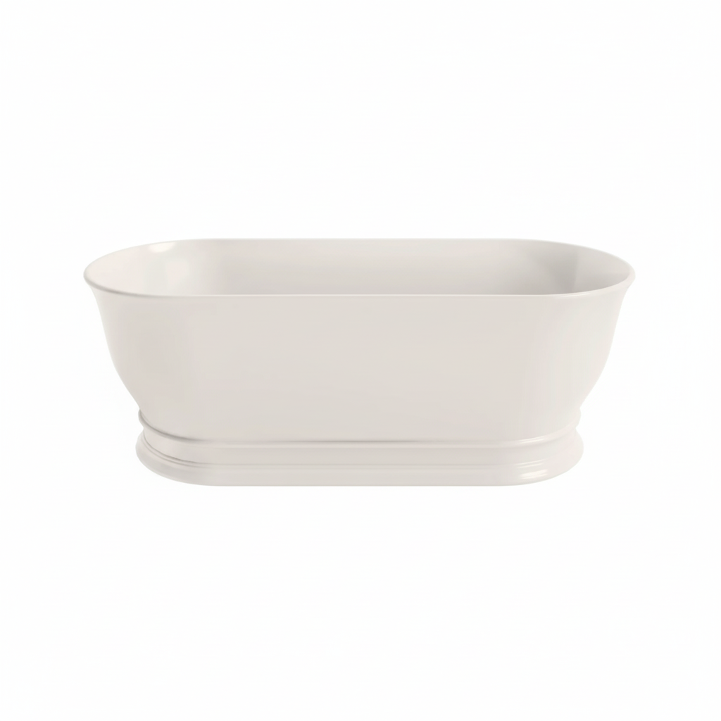 White bathtub square format