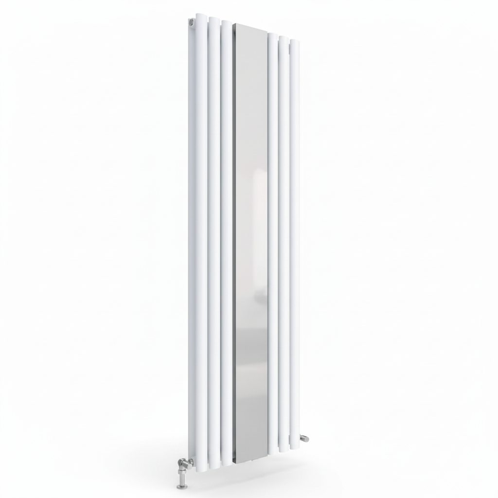 White mirror radiator - square format