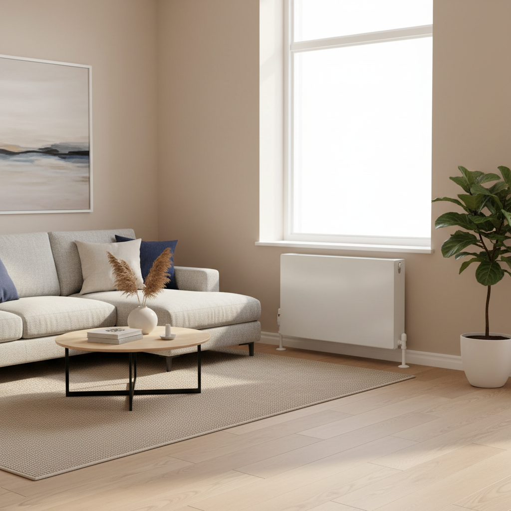 White radiator lifestyle - square format