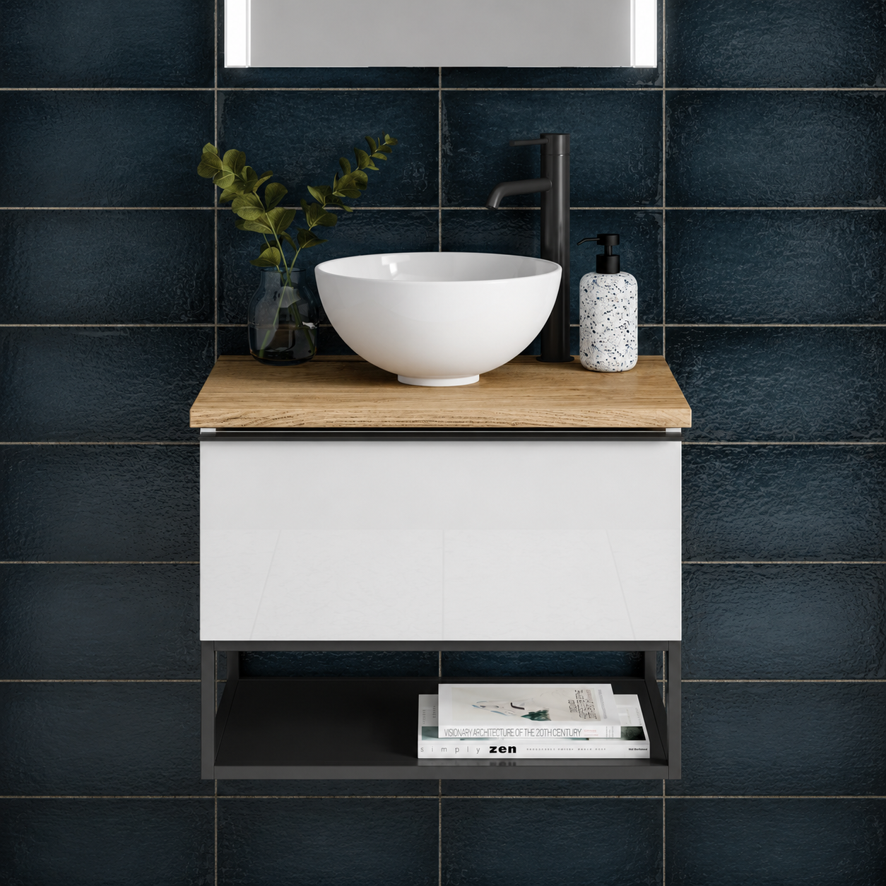 Hib - Aeon Washbasin Unit - Gloss White