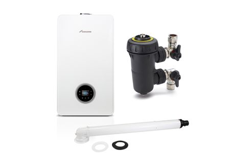 Worcester Bosch GS4000 30 KW Combi Boiler with Horizontal Flue and Filter