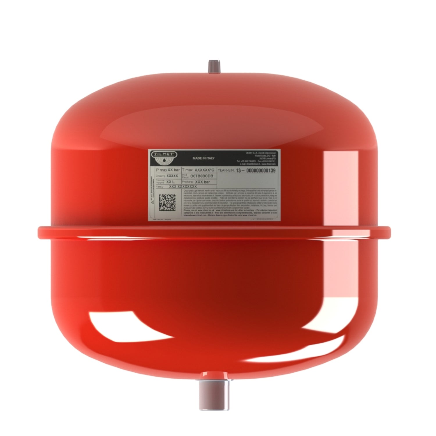 Zilmet CAL - PRO Wall - Mounted Heating Expansion Vessel 3/4" Bsp