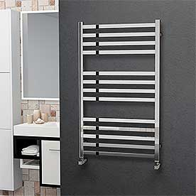 Square Stainless Steel Ladder Heated Towel Rails