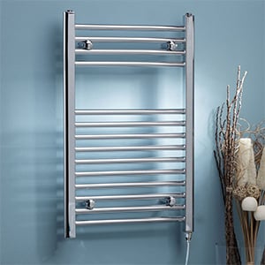 Straight Stainless Steel Electric Heated Towel Rails