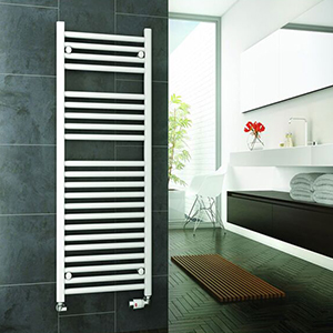 Straight White Electric Heated Towel Rails