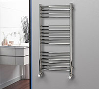 Curved Stainless Steel Heated Towel Rails