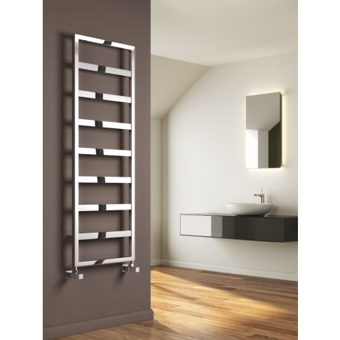 Alt Tag Template: Buy Reina Rezzo Steel Black Designer Heated Towel Rail by Reina for only £127.32 in clearance-last-chance-grab at Main Website Store, Main Website. Shop Now