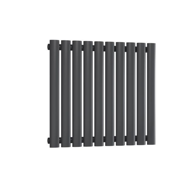 Alt Tag Template: Buy Reina Neva Steel Anthracite Horizontal Designer Radiator 550mm H x 590mm W Single Panel Electric Only - Thermostatic by Reina for only £233.98 in Shop By Brand, Radiators, Electric Radiators, Reina, Electric Thermostatic Radiators, Electric Thermostatic Horizontal Radiators at Main Website Store, Main Website. Shop Now