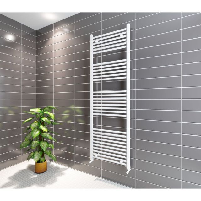 Alt Tag Template: Buy Eastbrook Wingrave Straight Multirail 600 h x 300 w - Gloss White by Eastbrook for only £75.07 in Towel Rails, Eastbrook Co., Designer Heated Towel Rails at Main Website Store, Main Website. Shop Now