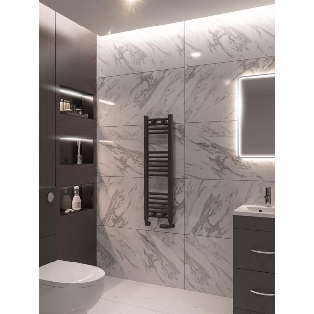 Alt Tag Template: Buy Eastbrook Wingrave 1200 x 300 Straight Multirail Matt Anthracite by Eastbrook for only £94.78 in Towel Rails, Eastbrook Co., Designer Heated Towel Rails, Straight Anthracite Heated Towel Rails at Main Website Store, Main Website. Shop Now