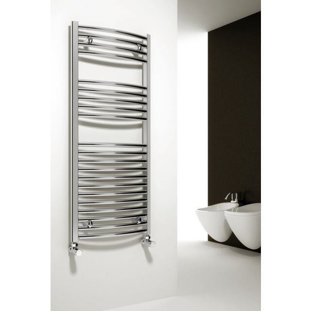 Alt Tag Template: Buy Reina Diva Vertical Chrome Curved Heated Towel Radiator 800mm H x 400mm W, Central Heating by Reina for only £108.33 in Towel Rails, Reina, Heated Towel Rails Ladder Style, Chrome Ladder Heated Towel Rails, Reina Heated Towel Rails, Curved Chrome Heated Towel Rails at Main Website Store, Main Website. Shop Now
