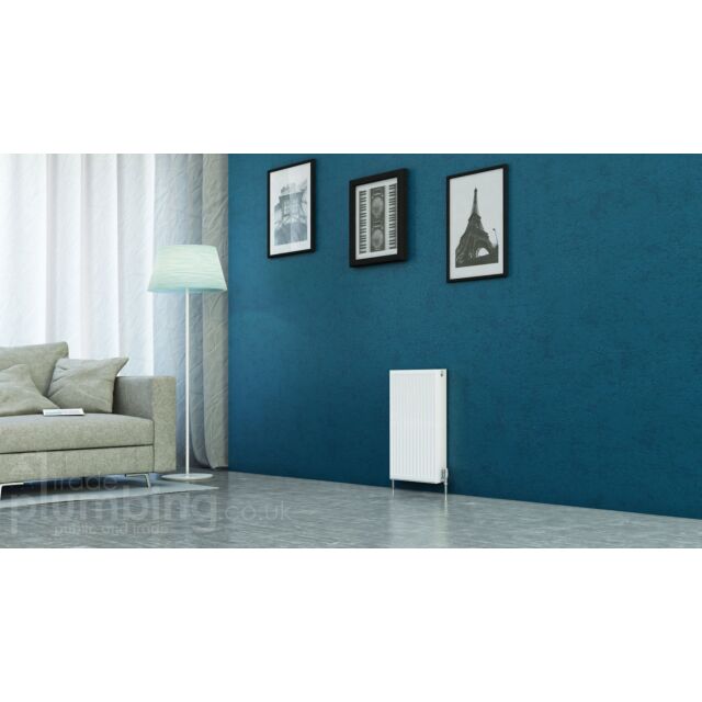 Alt Tag Template: Buy Kartell Kompact Type 21 Double Panel Single Convector Radiator 600mm H x 400mm W White by Kartell for only £74.66 in Autumn Sale, January Sale, 600mm High Series at Main Website Store, Main Website. Shop Now