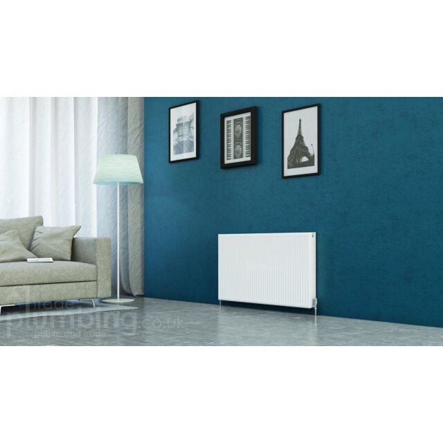 Alt Tag Template: Buy Kartell Kompact Type 21 Double Panel Single Convector Radiator 600mm H x 1200mm W White by Kartell for only £141.70 in Autumn Sale, January Sale, 600mm High Series at Main Website Store, Main Website. Shop Now