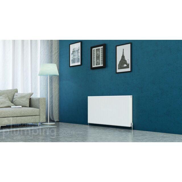 Alt Tag Template: Buy Kartell Kompact Type 21 Double Panel Single Convector Radiator 600mm H x 1300mm W White by Kartell for only £150.08 in Autumn Sale, January Sale, 600mm High Series at Main Website Store, Main Website. Shop Now
