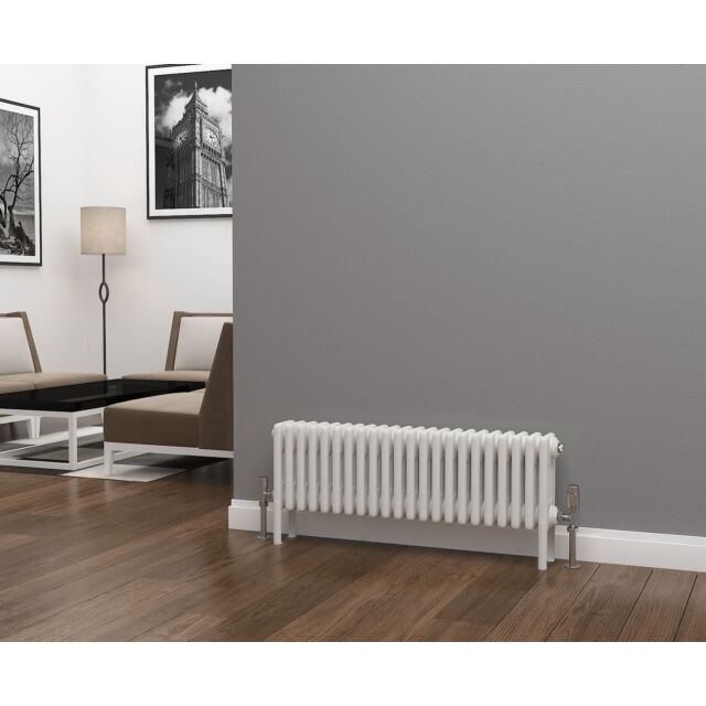 Alt Tag Template: Buy Eastgate Lazarus White 4 Column Horizontal Radiator 300mm H x 1284mm W by Eastgate for only £848.87 in Radiators, Column Radiators, Horizontal Column Radiators, 4000 to 4500 BTUs Radiators, Eastgate Lazarus Designer Column Radiator, White Horizontal Column Radiators at Main Website Store, Main Website. Shop Now