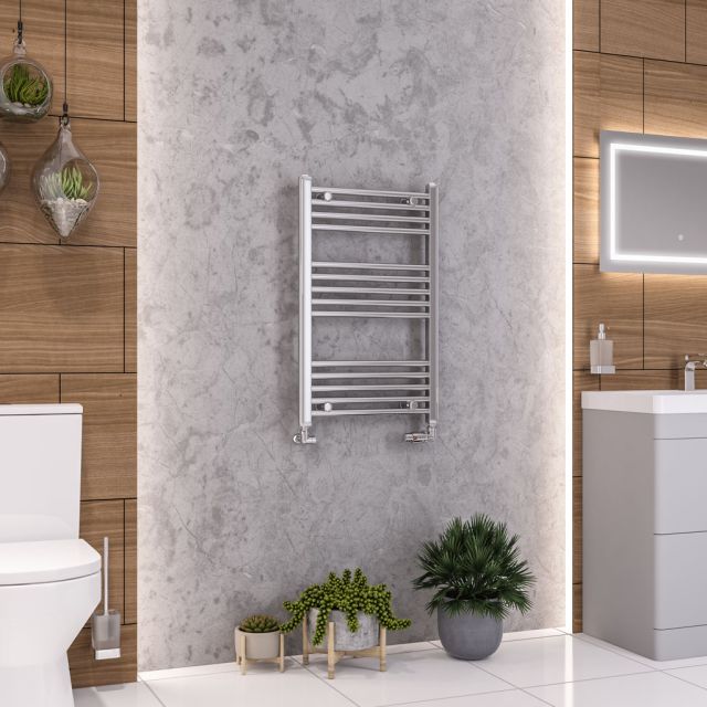 Alt Tag Template: Buy Eastbrook Wendover Straight Steel Chrome Heated Towel Rail 800mm H x 500mm W Dual Fuel - Standard by Eastbrook for only £252.42 in Eastbrook Co., Dual Fuel Standard Towel Rails at Main Website Store, Main Website. Shop Now