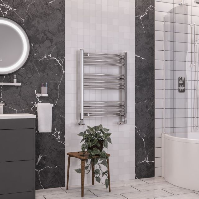 Alt Tag Template: Buy Eastbrook Wendover Curved Steel Chrome Heated Towel Rail 800mm H x 750mm W Central Heating by Eastbrook for only £171.84 in Eastbrook Co., 0 to 1500 BTUs Towel Rail at Main Website Store, Main Website. Shop Now