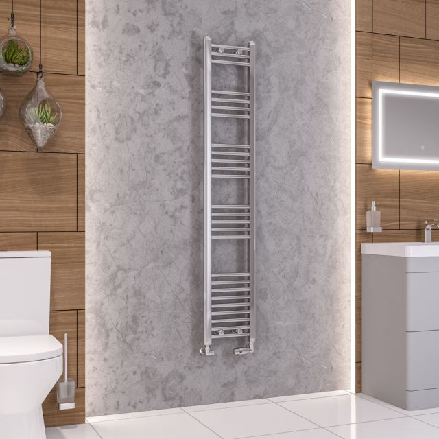 Alt Tag Template: Buy Eastbrook Wendover Straight Steel Chrome Heated Towel Rail 1600mm H x 300mm W Dual Fuel - Standard by Eastbrook for only £319.49 in Eastbrook Co., Dual Fuel Standard Towel Rails at Main Website Store, Main Website. Shop Now