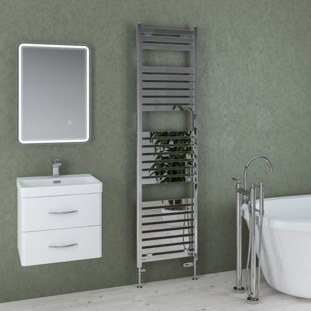 Alt Tag Template: Buy Eastbrook Staverton Steel Chrome Heated Towel Rail 1800mm H x 500mm W Dual Fuel - Standard by Eastbrook for only £659.07 in Eastbrook Co., Dual Fuel Standard Towel Rails at Main Website Store, Main Website. Shop Now