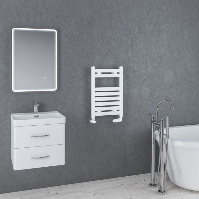 Alt Tag Template: Buy Eastbrook Staverton Steel White Heated Towel Rail 600mm H x 600mm W Central Heating by Eastbrook for only £148.54 in Eastbrook Co., 0 to 1500 BTUs Towel Rail at Main Website Store, Main Website. Shop Now