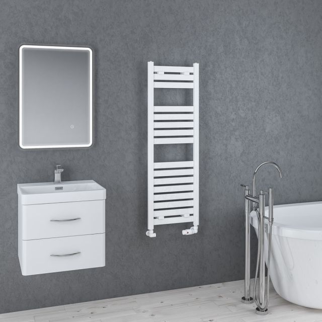 Alt Tag Template: Buy Eastbrook Staverton Steel White Heated Towel Rail 1200mm H x 400mm W Central Heating by Eastbrook for only £196.93 in Eastbrook Co., 0 to 1500 BTUs Towel Rail at Main Website Store, Main Website. Shop Now
