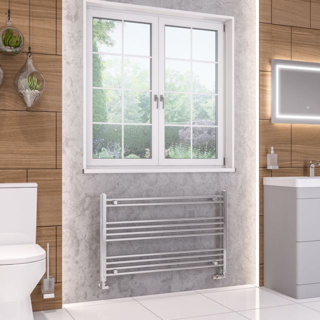 Alt Tag Template: Buy Eastbrook Wendover Straight Steel Chrome Heated Towel Rail 600mm H x 1000mm W Electric Only - Thermostatic by Eastbrook for only £289.76 in Eastbrook Co., Electric Thermostatic Towel Rails Vertical at Main Website Store, Main Website. Shop Now
