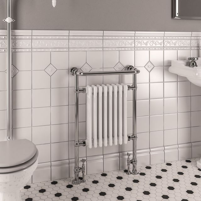 Alt Tag Template: Buy Eastbrook Isbourne Chrome Traditional Heated Towel Rail 940mm x 600mm Electric Only - Standard by Eastbrook for only £540.59 in Shop By Brand, Towel Rails, Eastbrook Co., Traditional Heated Towel Rails, Eastbrook Co. Heated Towel Rails, Floor Standing Traditional Heated Towel Rails at Main Website Store, Main Website. Shop Now