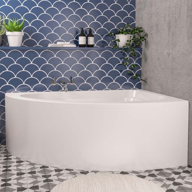Alt Tag Template: Buy Eastbrook 42.5081 Lundy Off Set Corner Acrylic Bath Panel, White by Eastbrook for only £147.60 in Baths, Eastbrook Co., Eastbrook Co. Access Mobility Bathrooms & Accessories, Eastbrook Co. Baths, Corner Baths at Main Website Store, Main Website. Shop Now