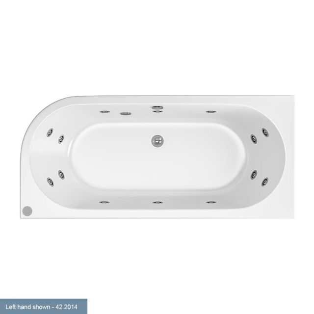 Alt Tag Template: Buy Eastbrook Beauforte Biscay 1700mm L × 800mm W LH 14 jet whirlpool by Eastbrook for only £2,358.00 in Baths, Eastbrook Co., Whirlpool & Spa Baths, 1700mm Baths, Double Ended Whirlpool Jacuzzi and Spa Bath, Straight Whirlpool & Spa Baths at Main Website Store, Main Website. Shop Now