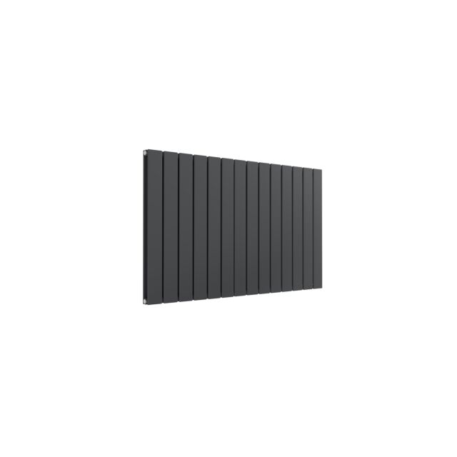 Alt Tag Template: Buy Reina Flat Steel Anthracite Horizontal Designer Radiator 600mm H x 1032mm W Double Panel Dual Fuel - Standard by Reina for only £407.69 in Reina, Reina Designer Radiators, Dual Fuel Standard Horizontal Radiators at Main Website Store, Main Website. Shop Now