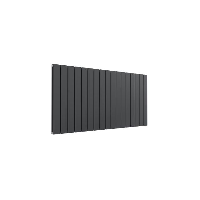 Alt Tag Template: Buy Reina Flat Steel Anthracite Horizontal Designer Radiator 600mm H x 1254mm W Double Panel Electric Only - Standard by Reina for only £444.98 in Reina Designer Radiators, Electric Standard Radiators Horizontal at Main Website Store, Main Website. Shop Now