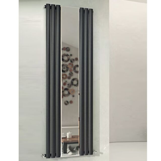 Alt Tag Template: Buy MaxtherM Eliptical Tube Mirror Single Panel Vertical Designer Radiator 1800mm High x 584mm Wide, Anthracite - 2387 BTU's by MaxtherM for only £463.10 in Radiators, SALE, MaxtherM, Designer Radiators, Maxtherm Designer Radiators, Vertical Designer Radiators at Main Website Store, Main Website. Shop Now