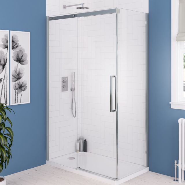 Alt Tag Template: Buy Eastbrook 49.6006 Corniche 8mm Glass Semi-Frameless Sliding Door 2000mm H x 1700mm W, Chrome by Eastbrook for only £238.08 in Enclosures, Eastbrook Co., Shower Doors, Eastbrook Co. Access Mobility Bathrooms & Accessories, Sliding Shower Doors at Main Website Store, Main Website. Shop Now