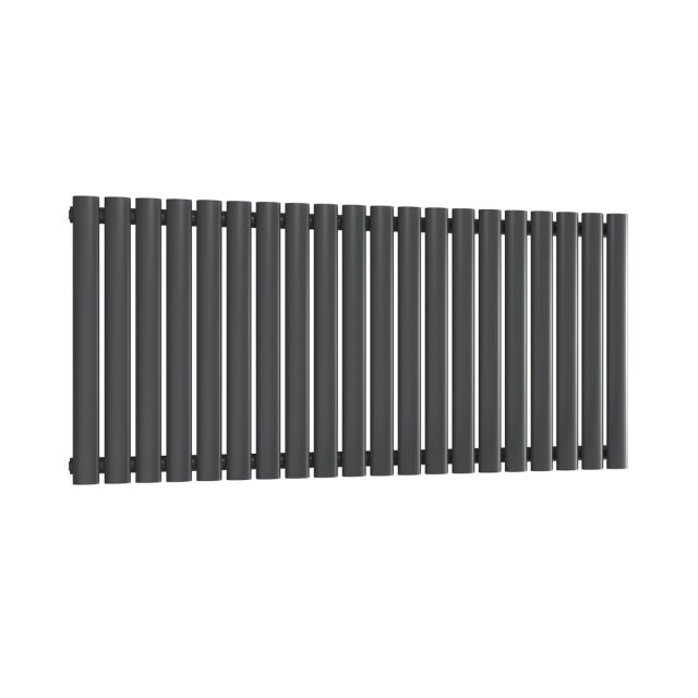 Alt Tag Template: Buy Reina Neva Steel Anthracite Horizontal Designer Radiator 550mm H x 1180mm W Single Panel Dual Fuel - Thermostatic by Reina for only £359.55 in Shop By Brand, Radiators, Dual Fuel Radiators, Reina, Dual Fuel Thermostatic Radiators, Dual Fuel Thermostatic Horizontal Radiators at Main Website Store, Main Website. Shop Now